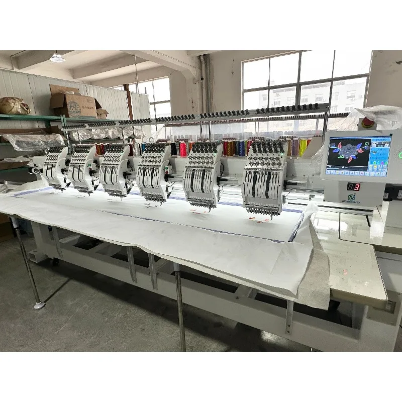 Wholesale Embroidery Machine Industrial and Commercial 9/12/15 Needles 16 Languages 6 Heads Computer Embroidery Machine