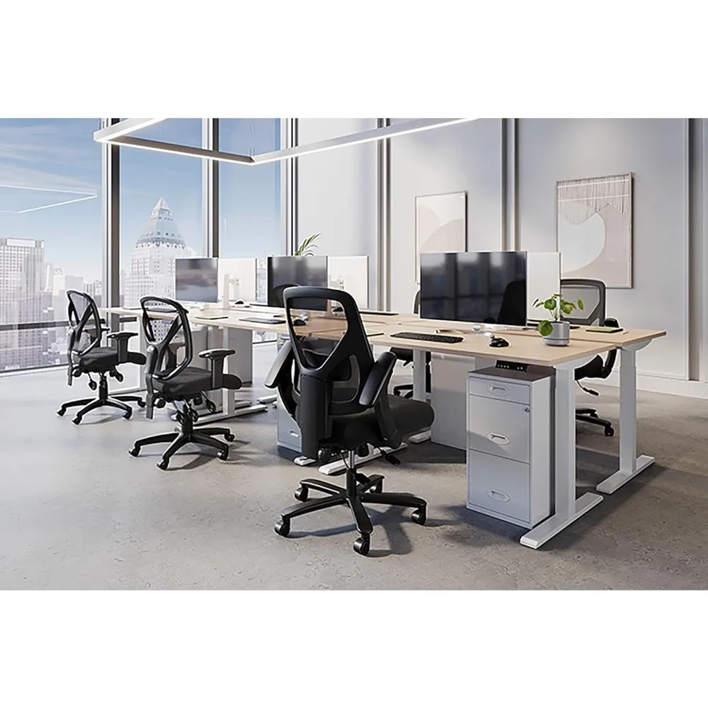 Ergonomic Multifunction Task Chair, Realspace MFTC 200, Black