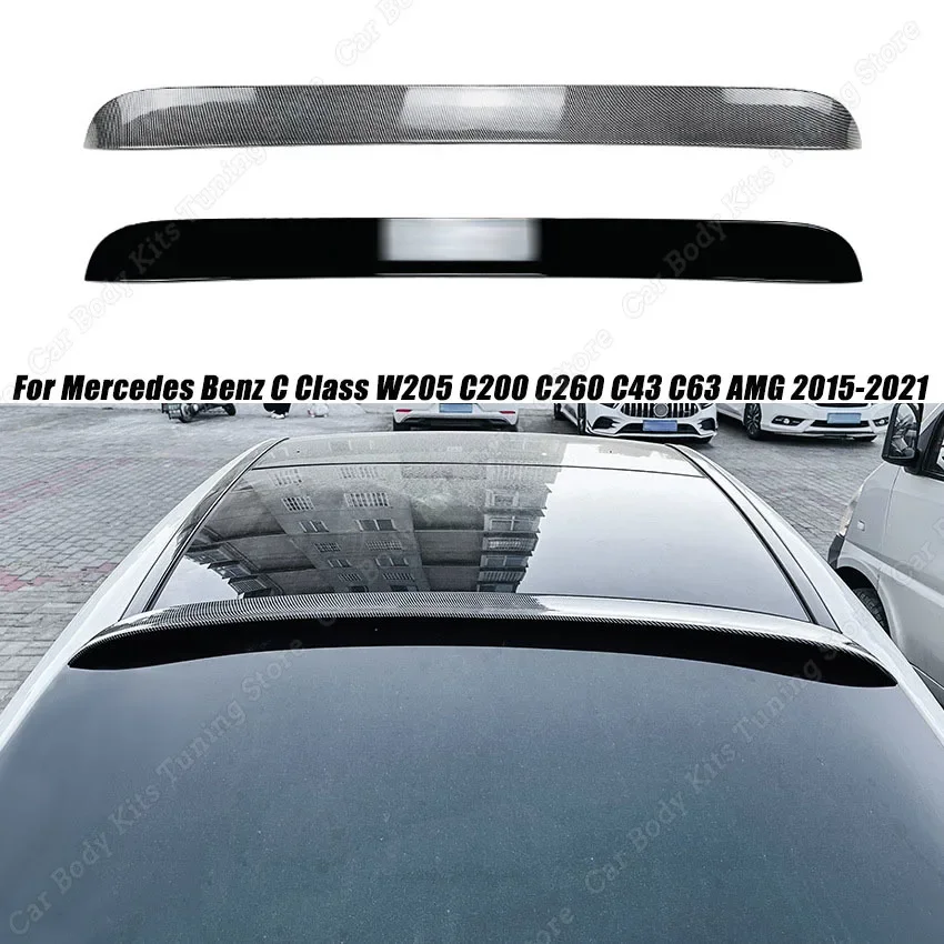 

For Mercedes Benz C Class W205 C200 C260 C43 C63 AMG 2015 2016 2017 2018 2019 2020 2021 Rear Window Roof Spoiler BodyKits Tuning