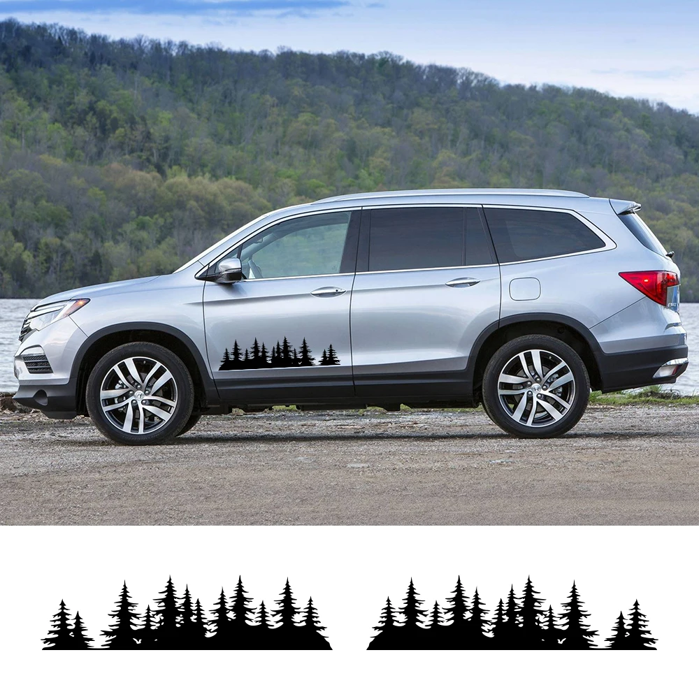 

Для Honda Pilot 1 2 3 2009-2015 автомобильные дверные боковые наклейки лес графика Авто SUV аксессуары виниловая пленка наклейки украшение тюнинг