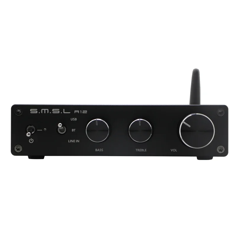 SMSL A12 BT5.0 Bluetooth Amplifier Power Amplifier 80Wx2 Passive Hifi Power Amp