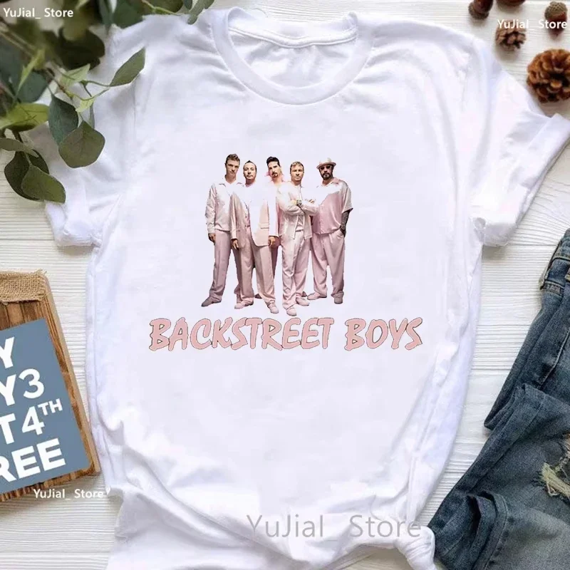 

Розовая футболка для женщин/девочек Backstreet Boys Dna World Tour, футболка с графическим принтом, женская винтажная футболка для любителей музыки, женские топы