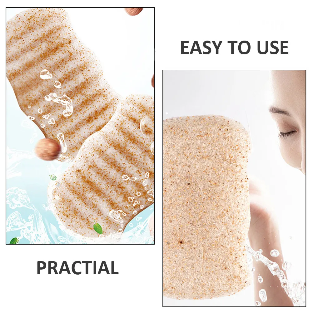 1Pcs Natural Konjac Facial Sponge Beige Soft Exfoliating Cleaning Puff Makeup Remover Skin Care Face Washing Pad view 2