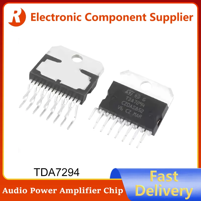 

5Pcs TDA7294 TDA7294V ZIP-15 TDA7 TDA72 Brand New Original Single Channel High-power Audio Power Amplifier IC Chip in Stock