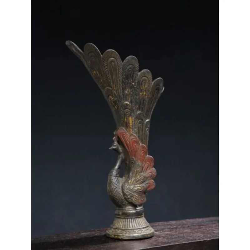 

Old Collection Treasure Copywriting Decoration Bronze Phoenix Cup