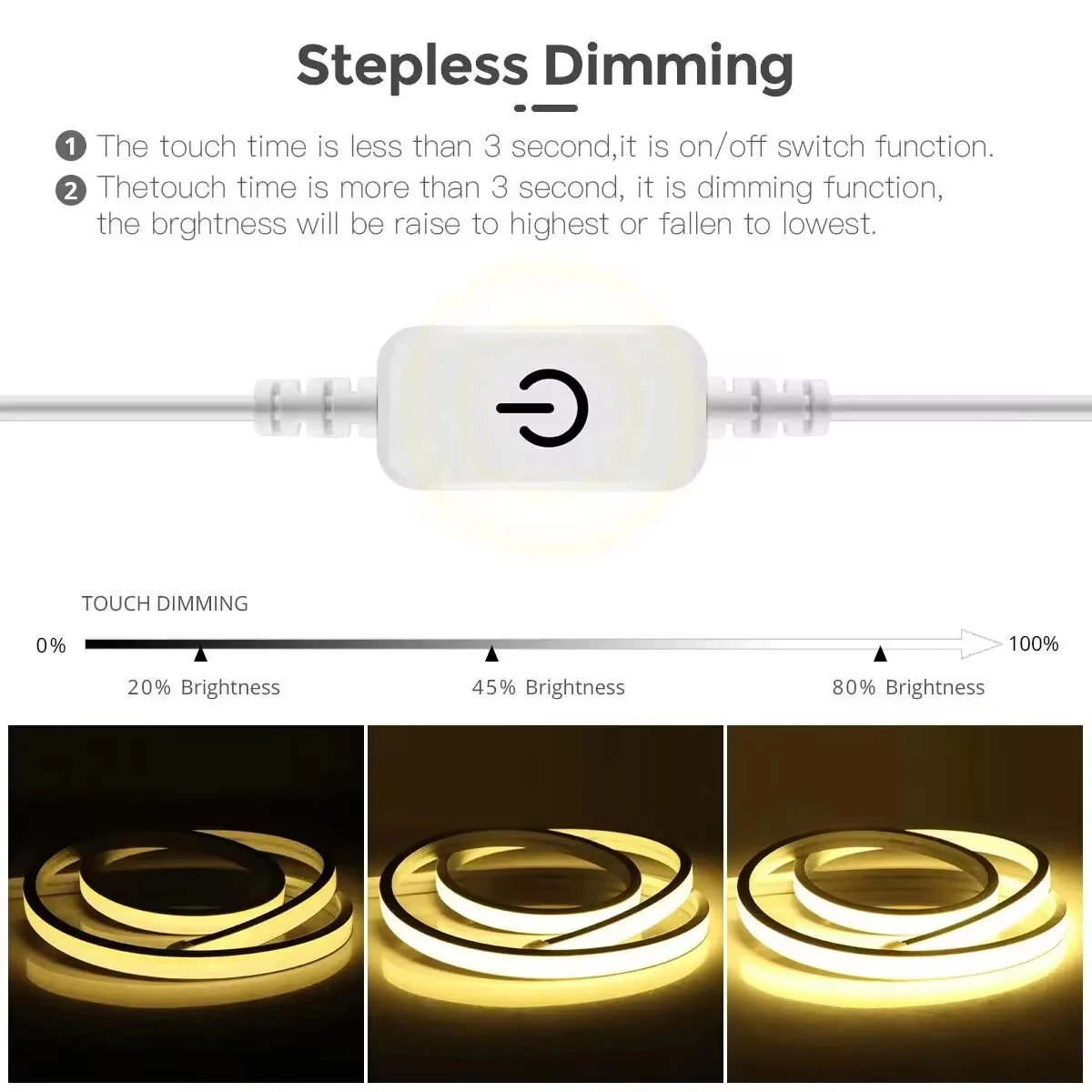 5V USB COB LED Strip High Density 320LEDs/M Neon Tape Led Strip Wodoodporne Ciepłe Naturalne Białe Elastyczne Światło Do Dekoracji Kuchennych