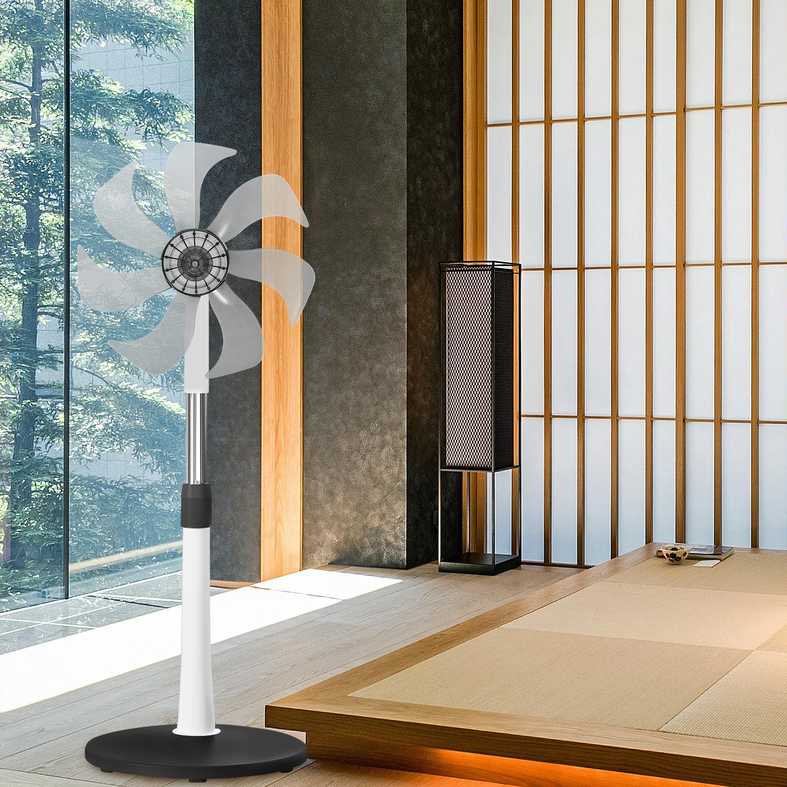 

14 Inch Electric Blades Replacement Plastic for Table Standing Fan Repair Parts Transparent Black 350mm Fan Accessories