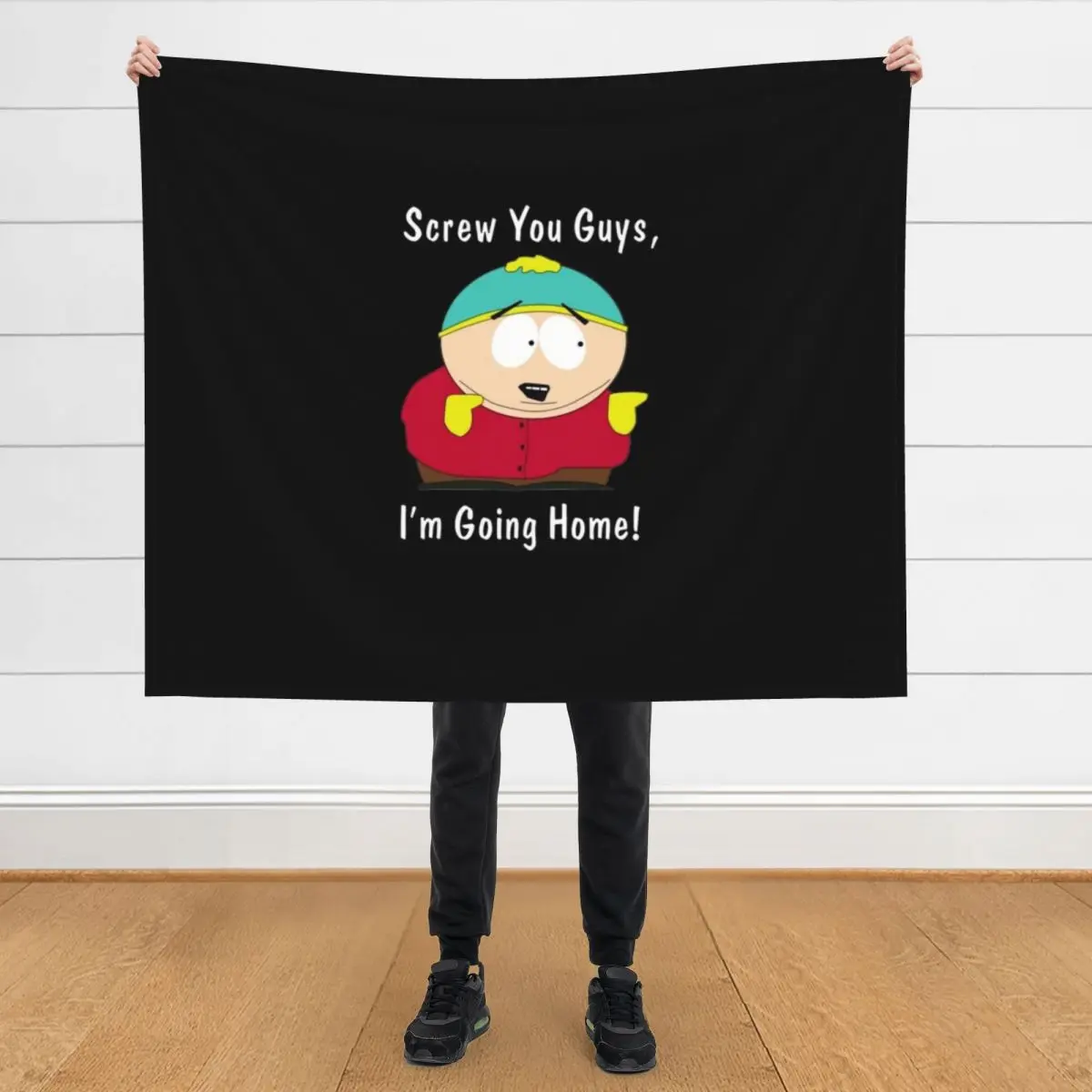 

Eric Cartman Throw Blanket Decorative Sofas Furrys cosplay anime Luxury Blankets