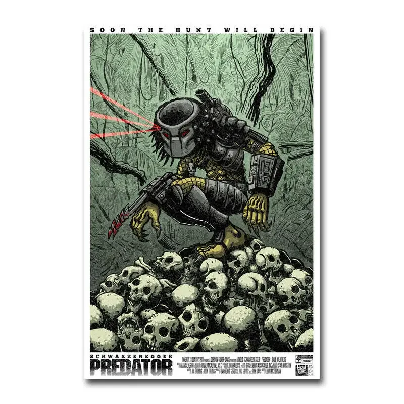 J0166 The Predator Movie 4 Wall Sticker Silk Poster Art Light Canvas Home Decoration