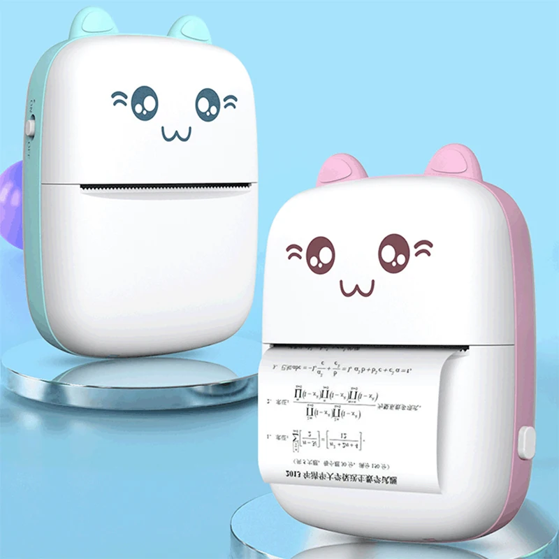 Portable Mini Printer Bluetooth Wrong Question Printing Thermal Printers Phone Photo Title Note Print Children's Gifts