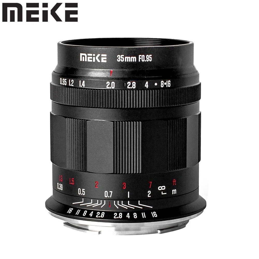 Meike 35mm f0.95 APS-C Large Aperture Manual Fixed Lens for Canon RF-Mount EOS R R10 R100 R50 Ra RP R5C R6 Mark II R3 R5 R6 R7