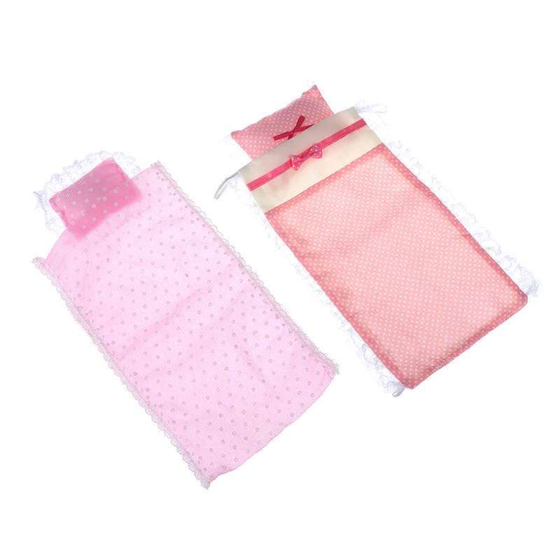 Hot New Dollhouse! Dollhouse Single Mattress with Pillows 1/12 Dolls House Bedroom Furniture