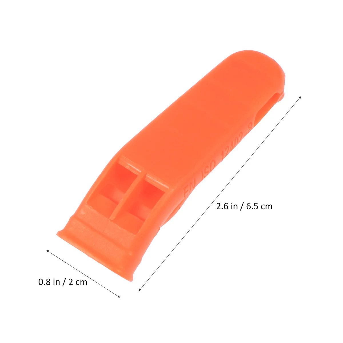 18pcs Survival Whistle Orange Lightweight Loud Crisp Sound Emergency Outdoor Sports Training Referee Safety Alert Tool