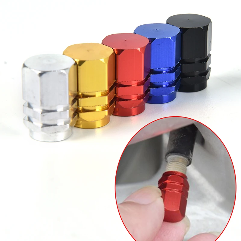 

4pcs Bolt-in Aluminum Valve Caps Car Wheel Tires Valves Tyre Stem Air Caps