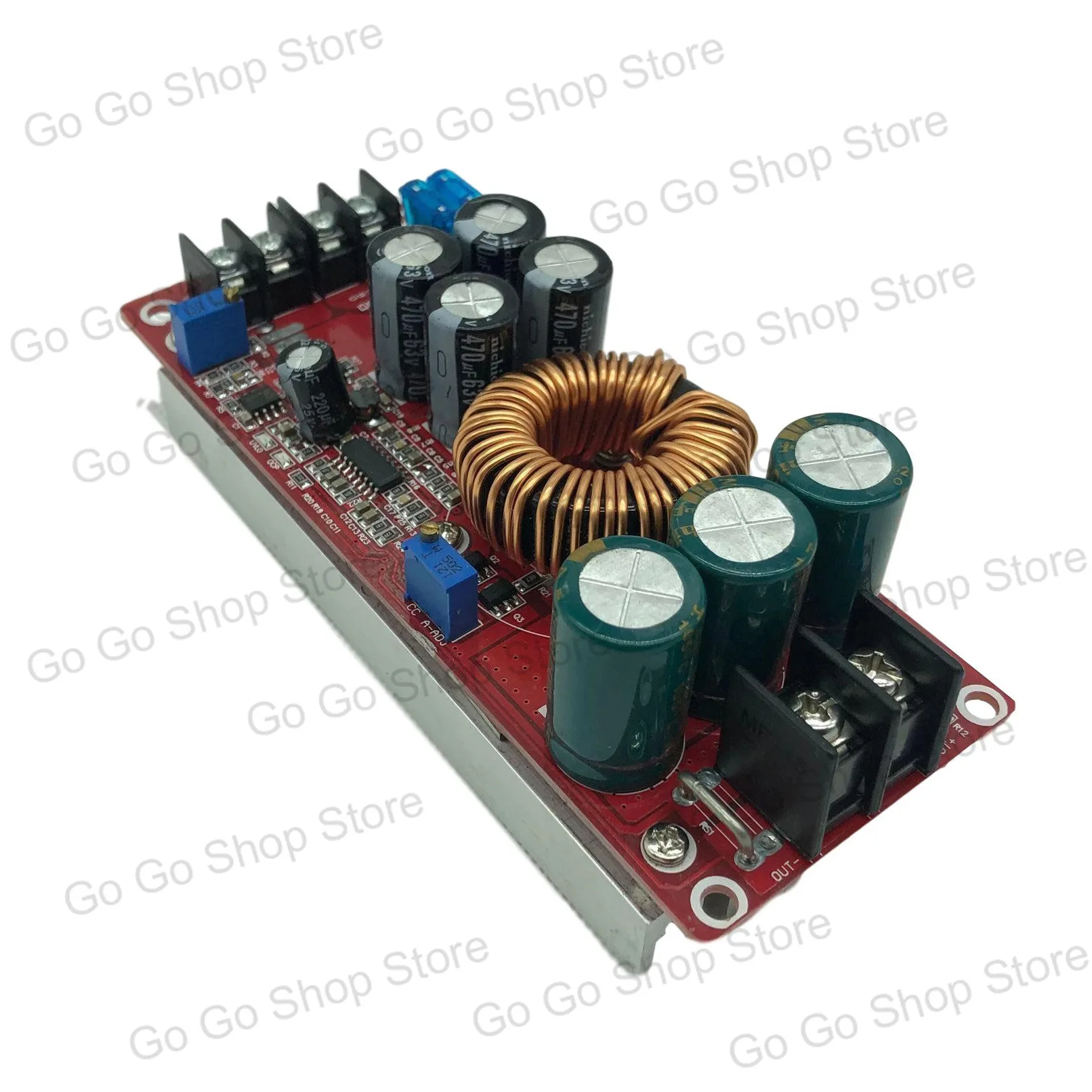 1500W Upgrade 1800W DC-DC Boost Constant Voltage Constant Current Adjustable Power Supply Module 12-60V Liter 12-90V