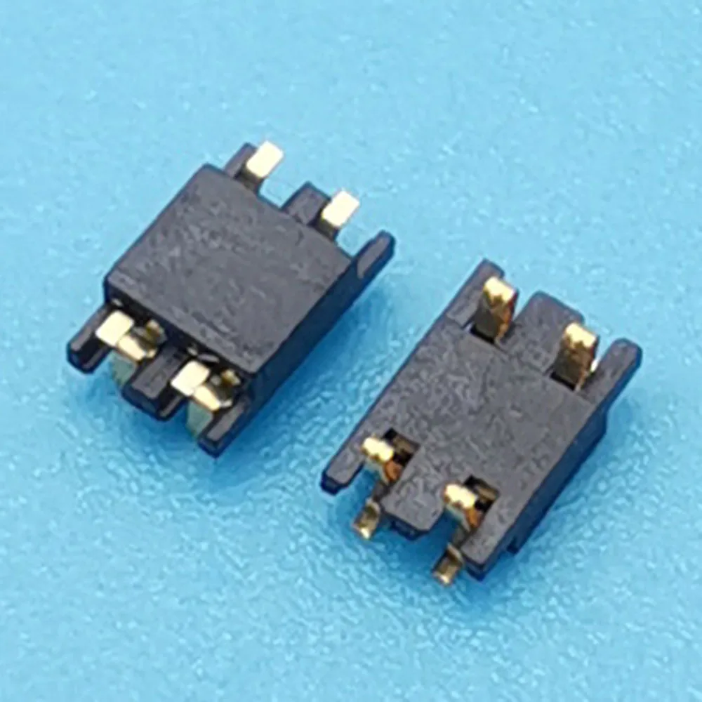 10pcs 4Pin 6Pin Double Row Battery Connector Contacts Gold Plated 1.6PH Contact Shrapnel Positive Battery Holder Connector