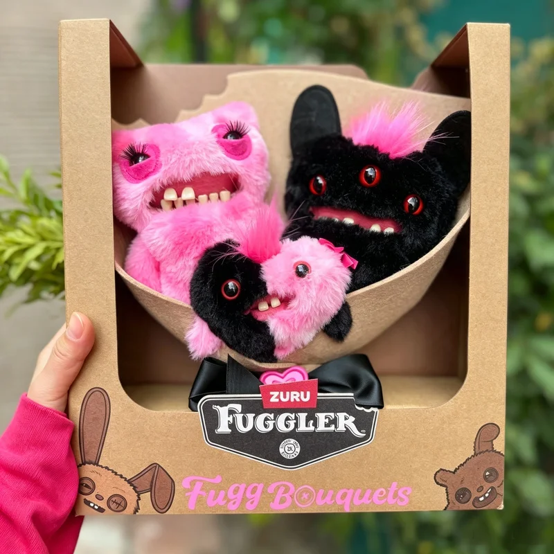 Zuru Fuggler Plush Toy Set Funny Ugly Monster Bouquet Series Stuffed Doll For Collectible Home Decoration Gift