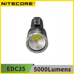 NITECORE EDC35 5000 люмен перезаряжаемый фонарик EDC со встроенным аккумулятором емкостью 6000 мАч