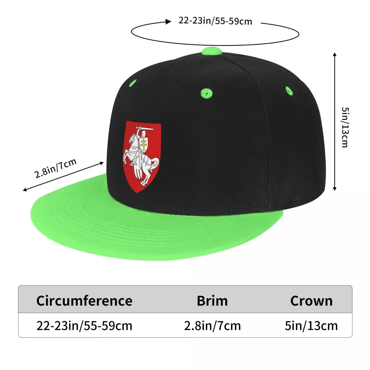 Emblema Punk della bielorussia berretti da Baseball Hip Hop donna uomo cappotto di braccia in bielorussia regolabile cappello da papà Snapback