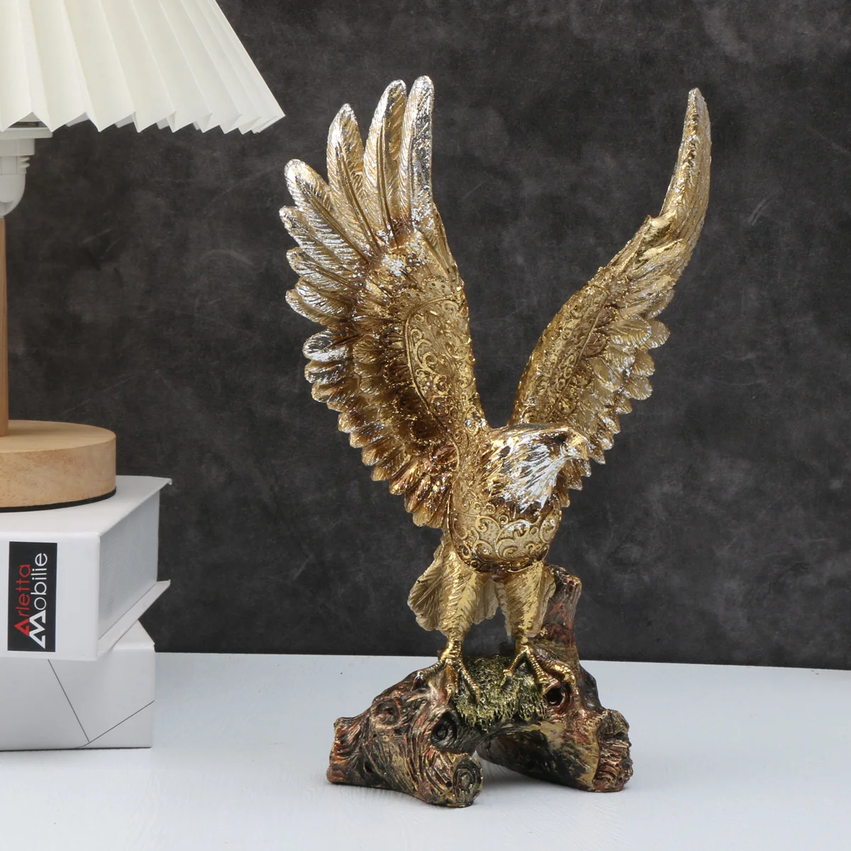 1pc, American Style Eagle Wings Exhibition EagleDecoration Resin Crafts, Grand Exhibition OpeningHousewarming Gifts, Home Furnis