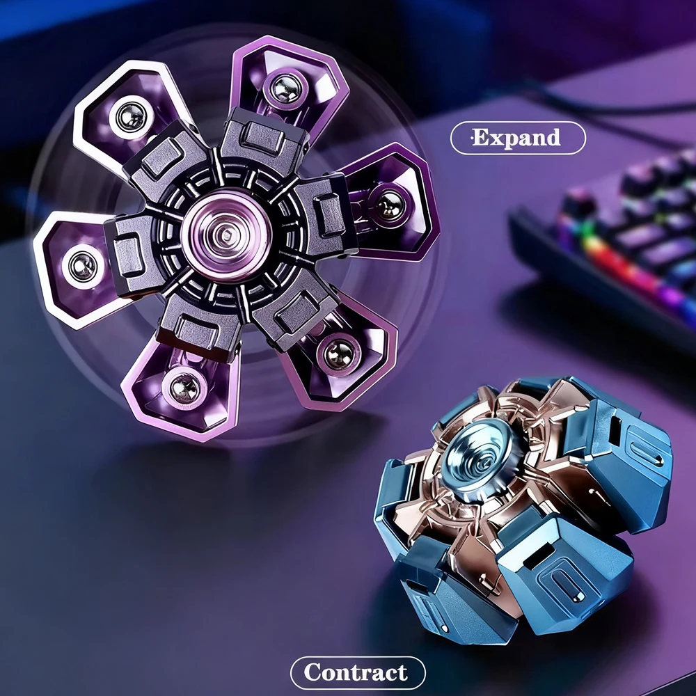 EDC Hand Spinner Stress Relief Spielzeug Kreative Rotierende Fingerspitze Gyroskop Spinner Zappeln Spielzeug Weihnachtsgeschenke für Jungen Erwachsene