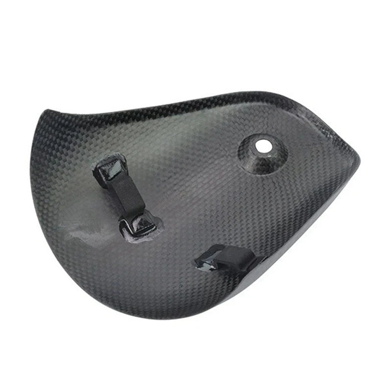 Motorcycle Exhaust Muffler Link Pipe Cover Carbon Fiber Anti-Scald Cap Heat Shield Guard For Honda CB190SS 2017-2022