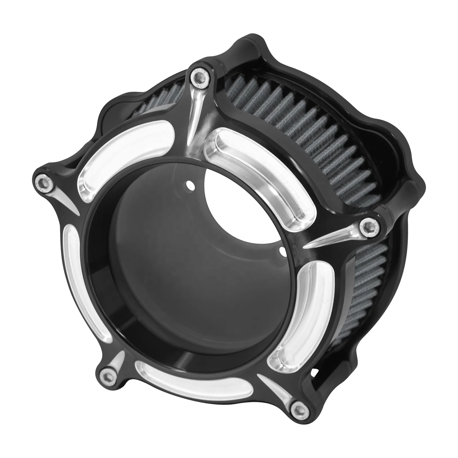 

STLF Motorcycle CNC Crafts Air Cleaner Intake Filter Aluminum for Harley Sportster XL 1200 Touring Road Glide Softail Dyna Softa