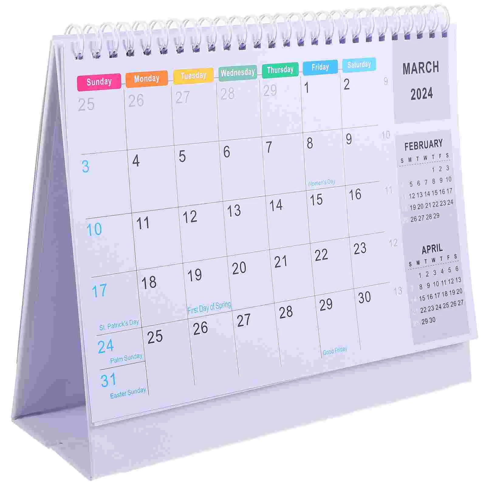 

Standing Flip Desktop Calendar Planner 2024 Office Decor Table Paper Decorative