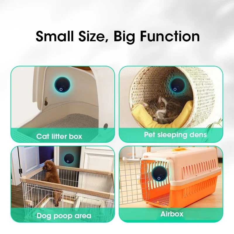 Odor Purifier Smart Pet Deodorizer Multifunctional Toilet Air Purifier Portable Cat Litter Deodorizer Pet Nest Purification