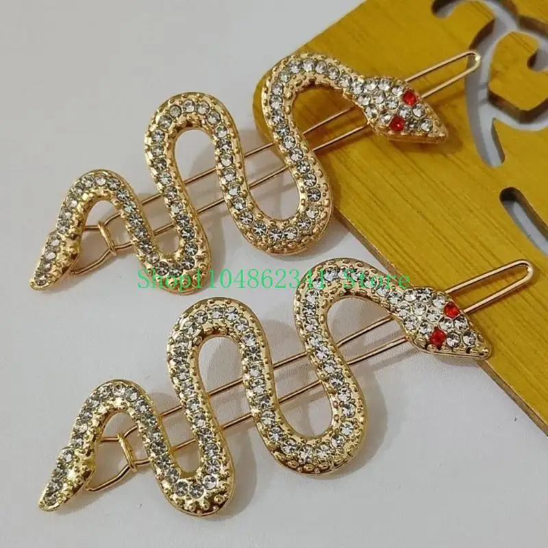 5ASD Luxurious Rhinestones Central cabello serpiente