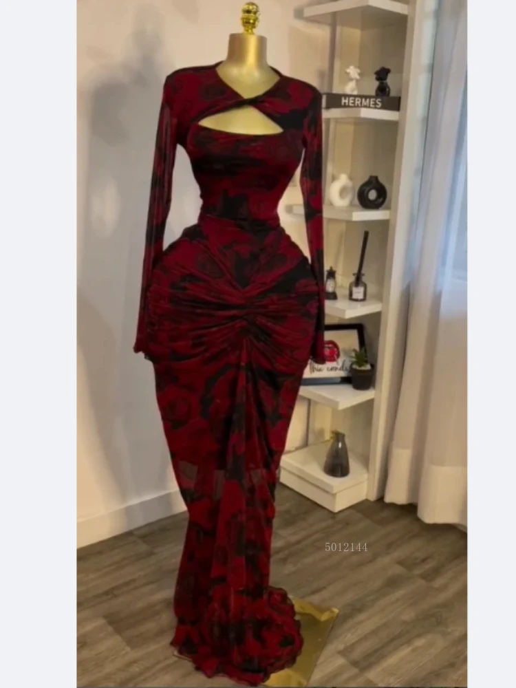 Night Club Party Vestidos ชุดเซ็กซี่ผู้หญิง Draped V คอ Cutout ด้านหน้า Ruched ซ้อน Bodycon Midi Long Maxi ชุด
