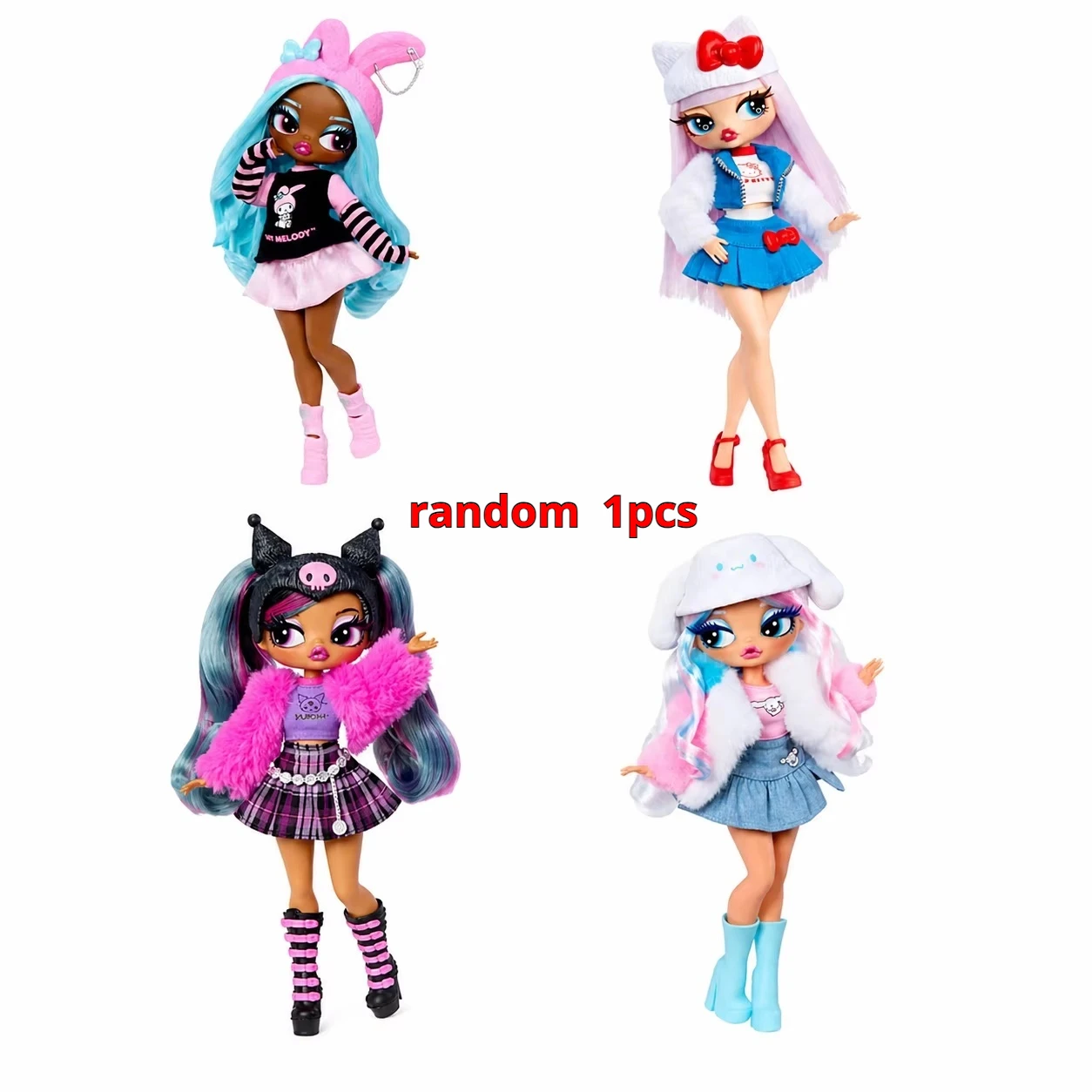 MGA L.O.L. Verrassing OMG Hello Kitty Friends Samenwerking Verzamelbeeldje Kuromi My Melody Cinnamoroll Blind Box Collectie