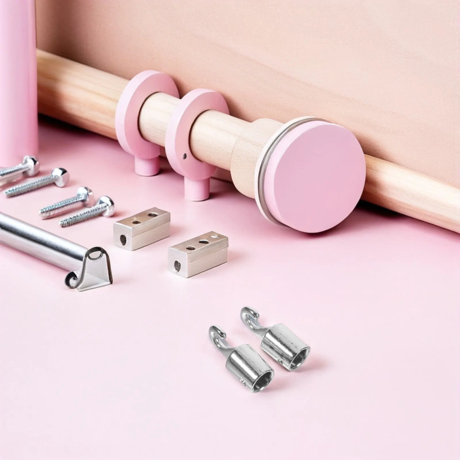 4Pcs Blind Wand Handle Grip Replacement Clear Plastic Hooks Vertical Blind Stick Tilt Wand Hook Tip Repair Accessories