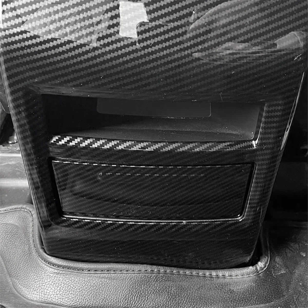 

Задний воздуховыпускной панель автомобиля, накладка, декоративная защитная отделка из углеродного волокна для TANG
