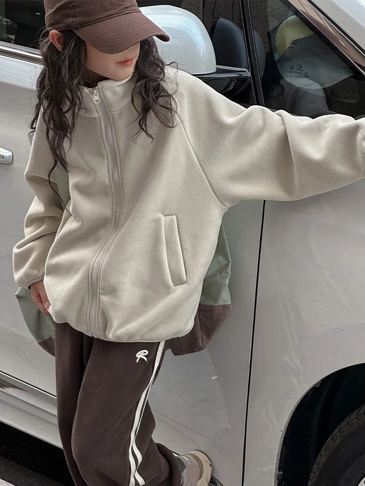 girls'-spring-initial-fleece-jacket-children's-plush-spring-autumn-new-style-girls'-big-kids'-inside-out-wearable-fur-new-yea