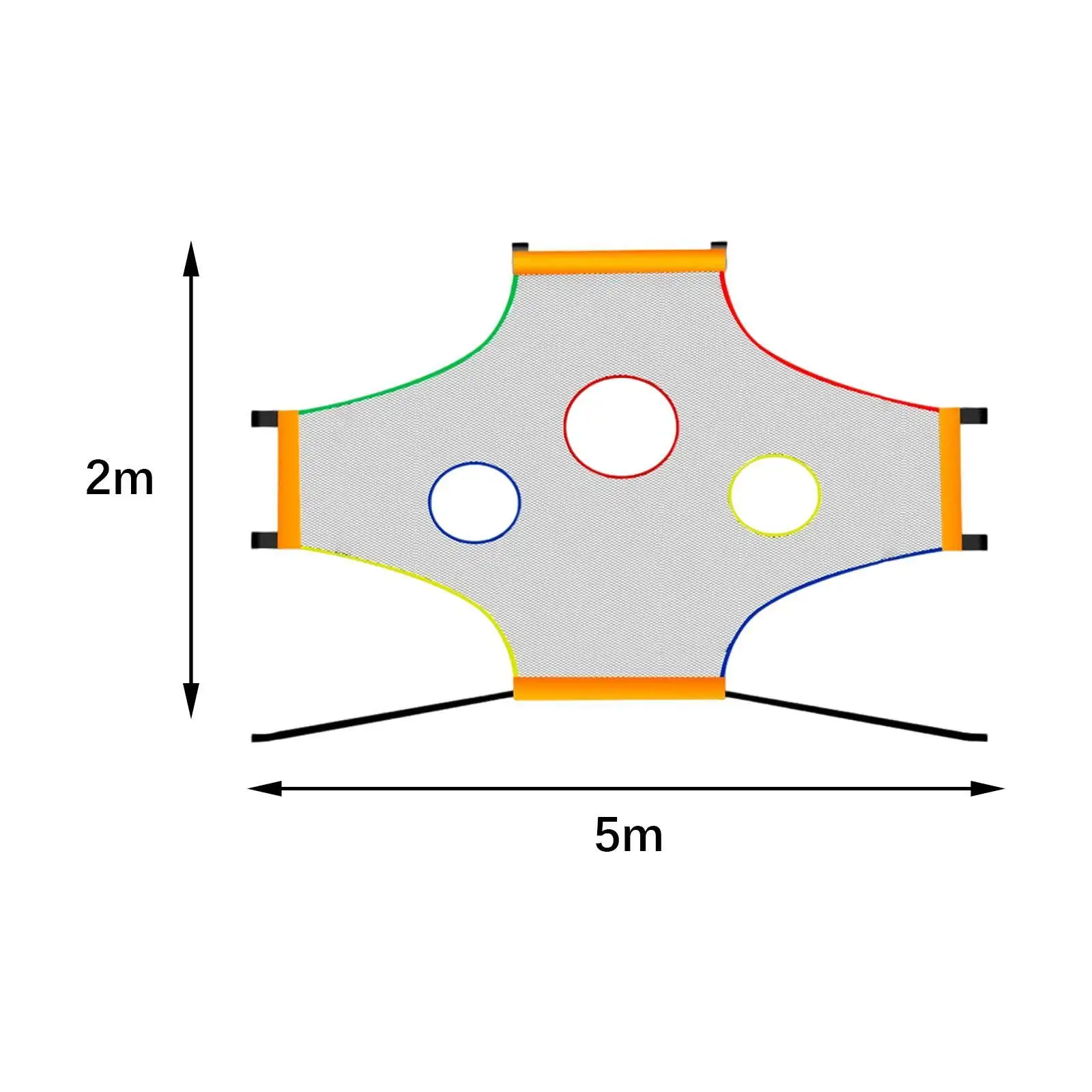 Siatka do rzucania piłką nożną Cel treningowy bramki piłkarskiej poprawiająca dokładność piłki nożnej Siatka do celów piłkarskich do szkół halowych na podwórku