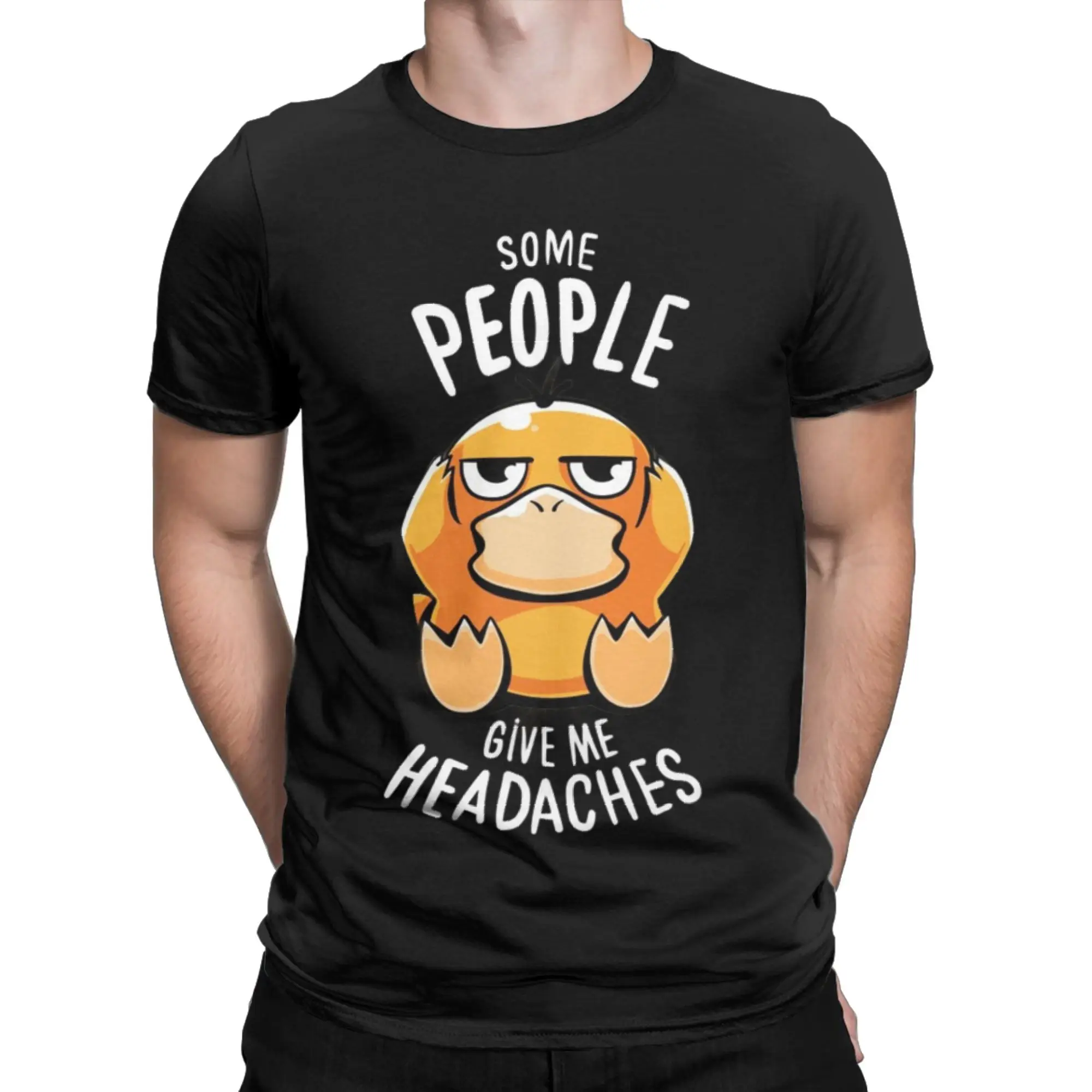 Anime Pokémon Psyduck Bedrucktes T-Shirt Herren- und Damen-T-Shirt Herren-Oberteile Harajuku Y2K T-Shirt 2026 Sommer Neues T-Shirt Streetwear