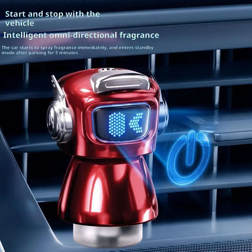 

3 Color Mini Robot Car Aromatherapy Machine Improve Odor Inside The Car. Decorative Ornament For Car Air Vents B1P1