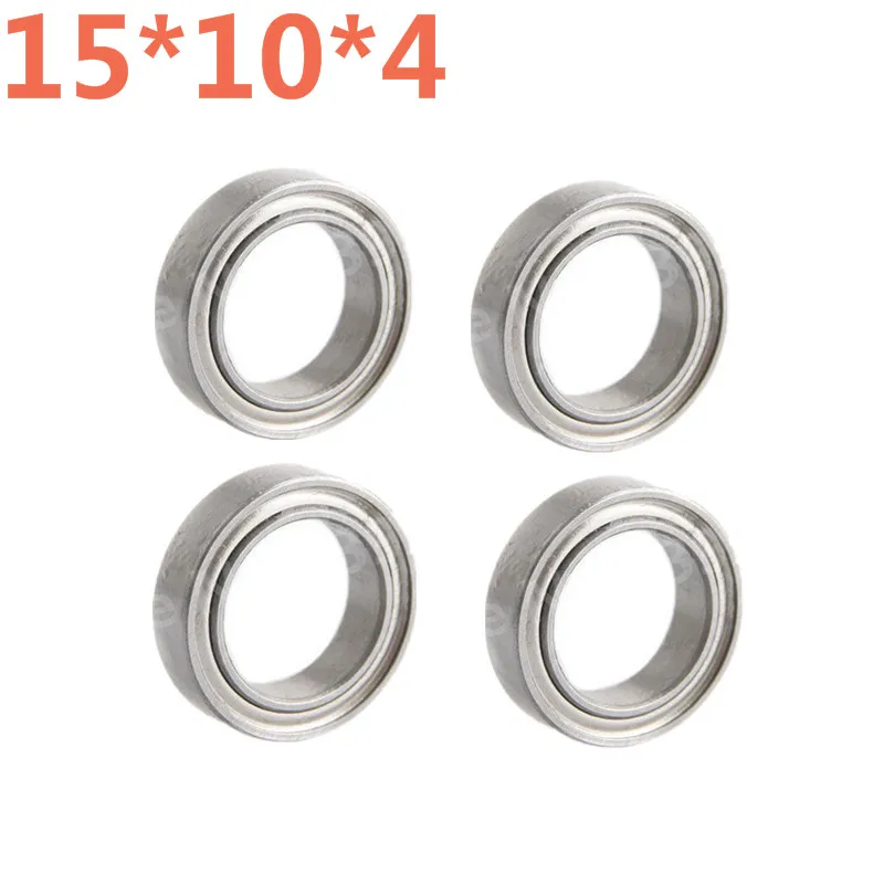 4Pcs HSP 86693(286068B) Steel Upgrade Parts Ball Bearing Axle 15x10x4 02138 1/10 1/16 For RC Cars Truck Buggy Kidking METEOR