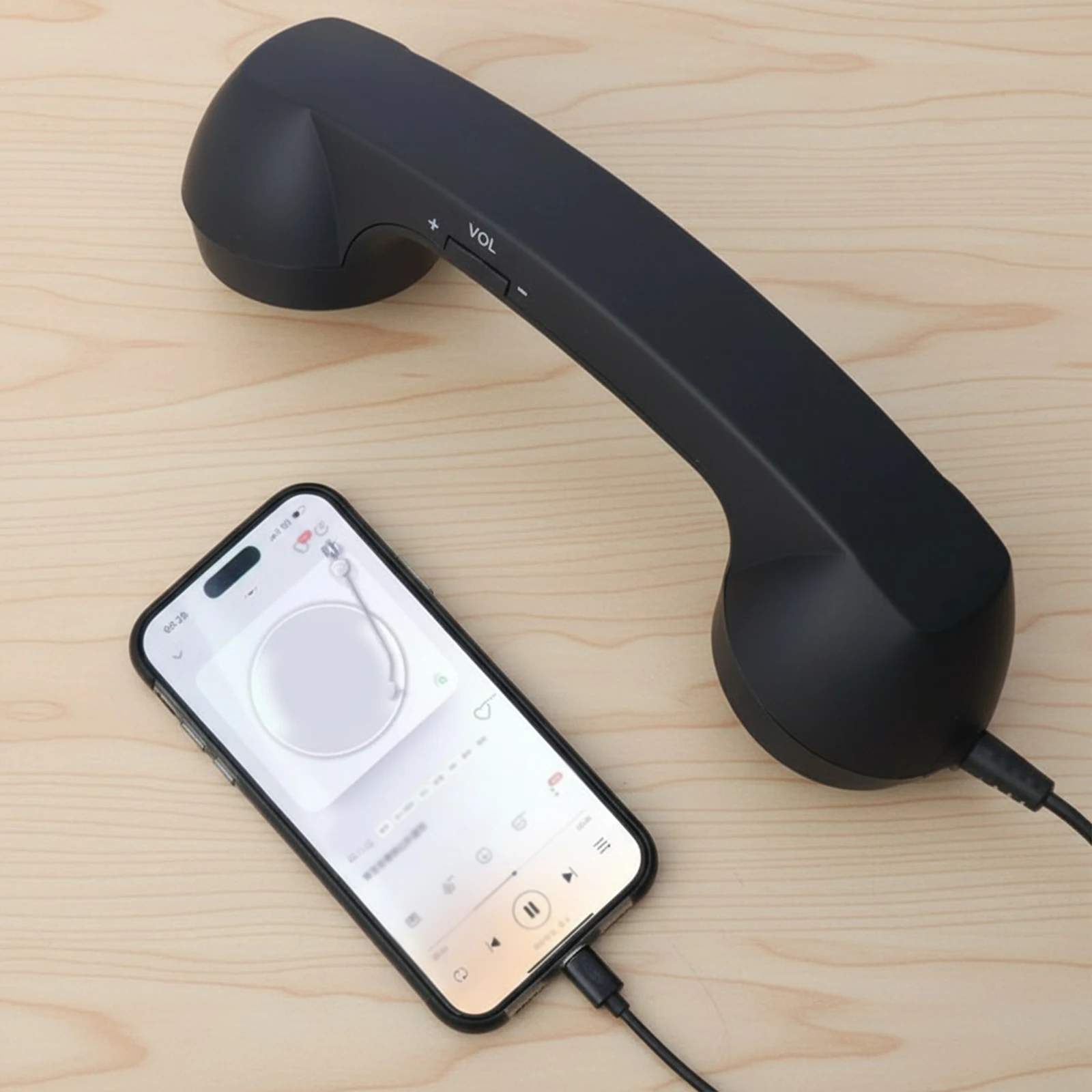 Retro Wired Type-C Mobile Calls Telephones Receiver Antique Style Call Accessory Plug Play Clear Calls Handset Headset Companion