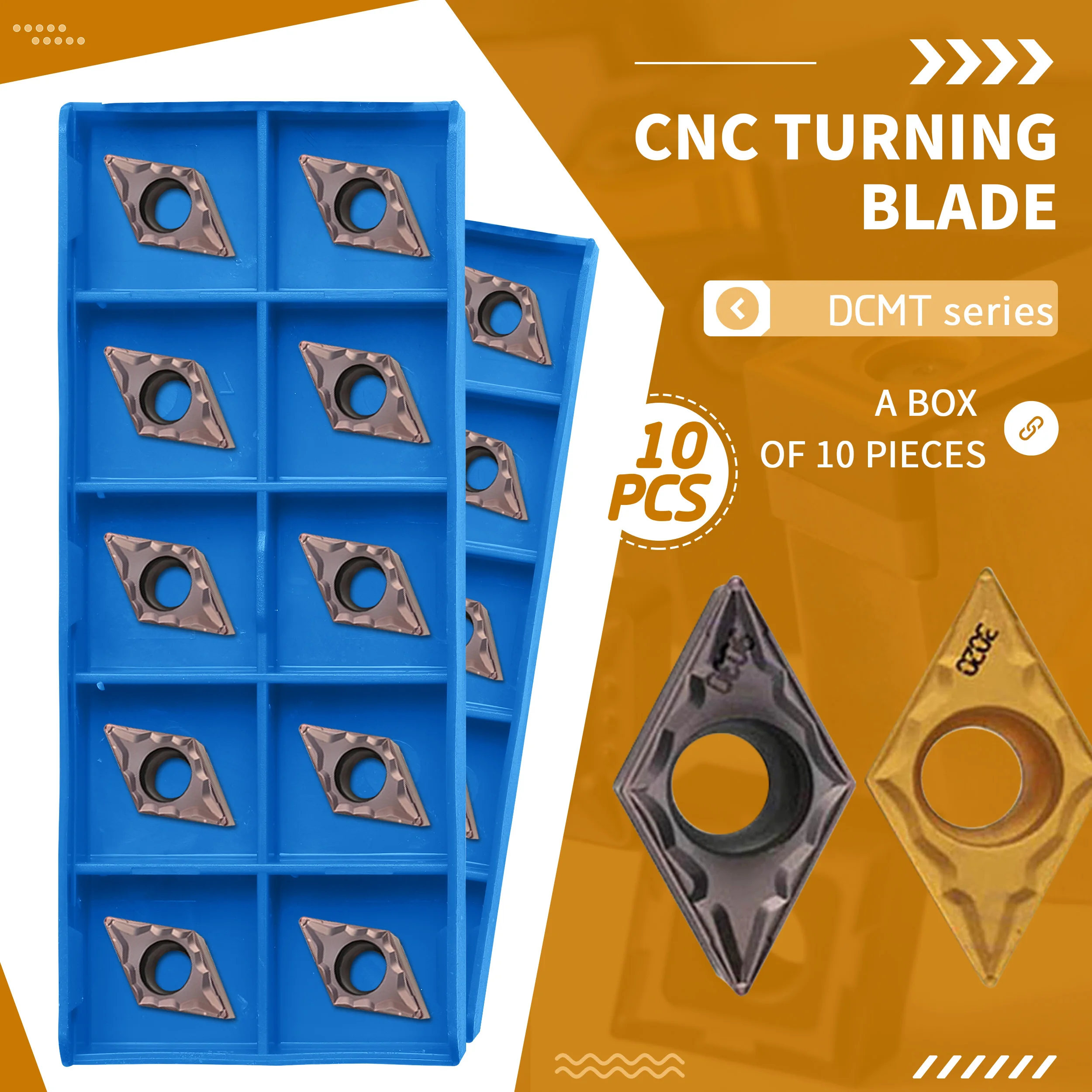 DCMT070204-HMP NC3020 DCMT070204-HMP NC3030 DCMT070204-HMP PC9030 Carbide Inserts CNC Metal Lathe Tool For Stainless Steel,Steel