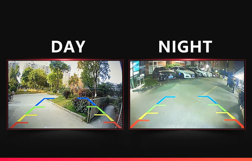 AHD 2K CCD Fisheye Objektiv Auto Hinten Seite vorderansicht Kamera Weitwinkel Rückfahrkamera Nachtsicht Wasserdicht – Detail 2