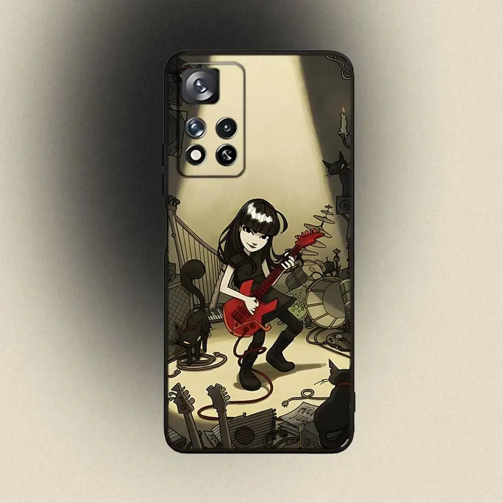 E-Emily 삼성 갤럭시 A 91,80,73,72,53,52,51,22,5G,Plus,J,Note 소프트 블랙 커버용 이상한 전화 케이스