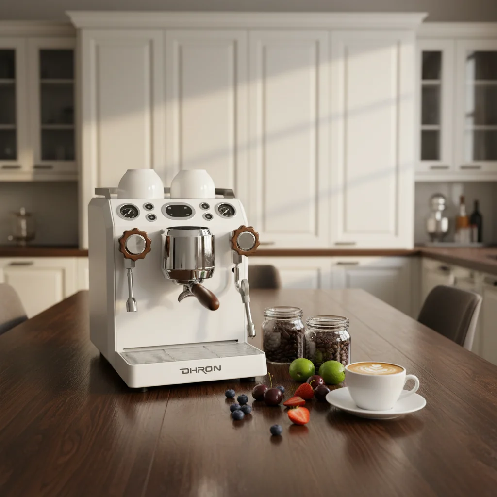 

Home Office Commercial Coffee Machine Fast Heating Thermostatic Control Milk Frothing Easy Clean