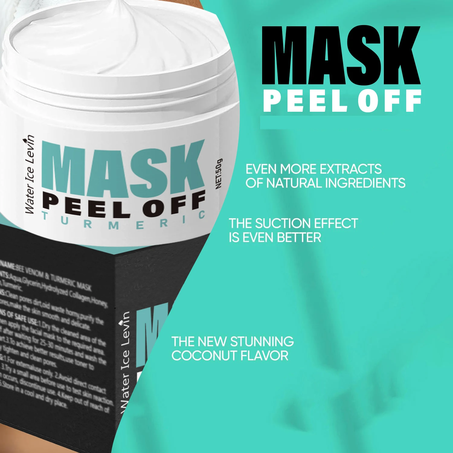 قناع تقشير الكركم فيتامين C +، والذي يمكنه ترطيبًا عميقًا وشد البشرة ويضيء لون البشرة. يتم حقنها مع مصدر الجلد. إنها مرطبة وحيوية #3