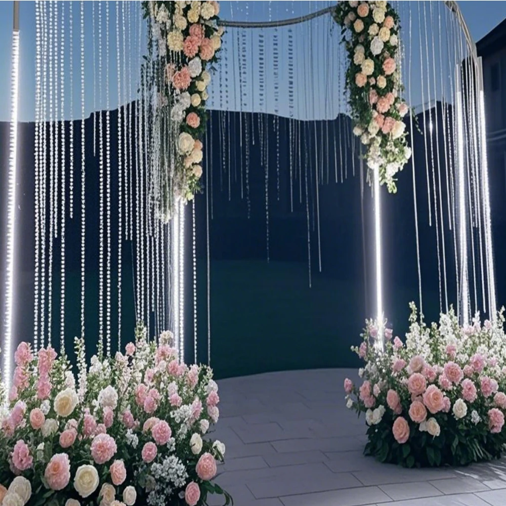 

gold/white/black/sliver New Design Crystal Wedding Background Wedding Backdrop for Wedding Stage Decoration