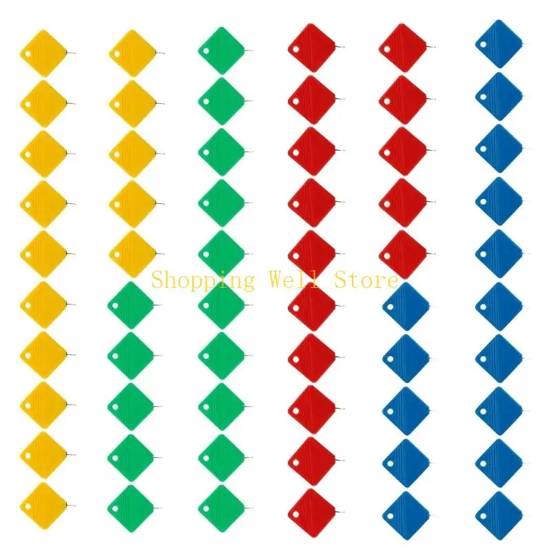 KX4B 60Pcs Sewing Machine Needle Threaders Plastic Threaders Tool Quick Threading Aid Machine Needle Inserter for Stitching