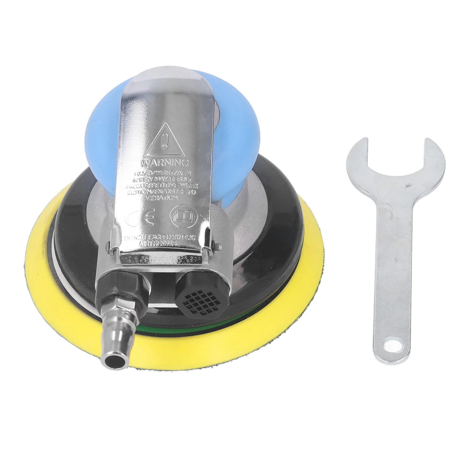 KP-6505 Air Sander 5in Orbital Pneumatic Sanding Machine 12000RPM Palm Grinder Air Grinder Set for Vehicle Furniture