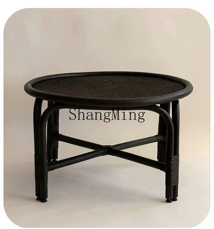 

CL round coffee table small table B & B real rattan natural rattan rattan weaving household handmade round table