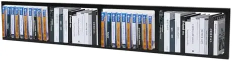 5Pcs Media Storage Rack,34Cube Storage Media Shelf and Video Game Organizer,Wall Mounted CD DVD Floating Shelves with